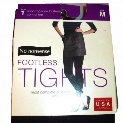 No Nonsense M footless tights super opaque black